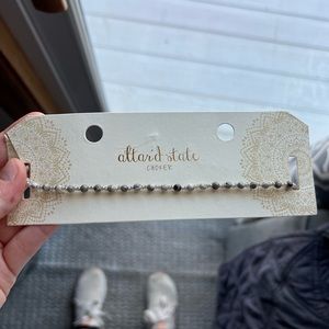 Midnight Silver & Black Choker